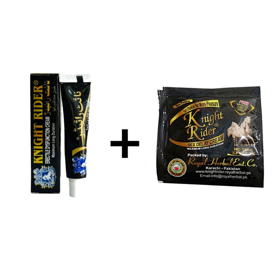 Buy Knight Rider Cream, Get Free Condom & Cream Sachet