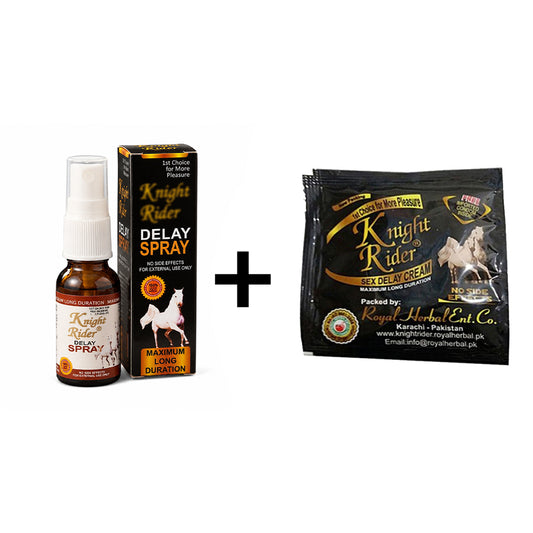 Buy Knight Rider Spray, Get Free Condom & Cream Sachet